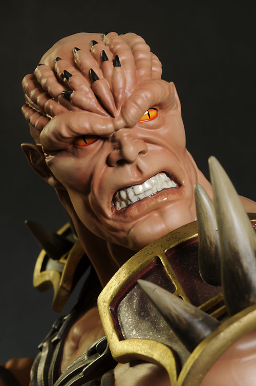 Review and photos of Mortal Kombat Shao Kahn statue by Pop Culture Shock