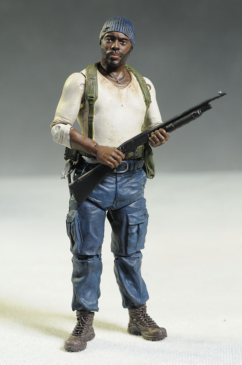 Walking Dead Tyreese, charred Walker action figures by McFarlane