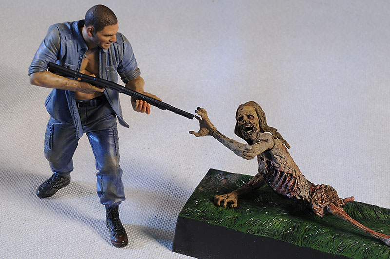 Shane, Bicycle Girl Walking Dead action figures by McFarlane