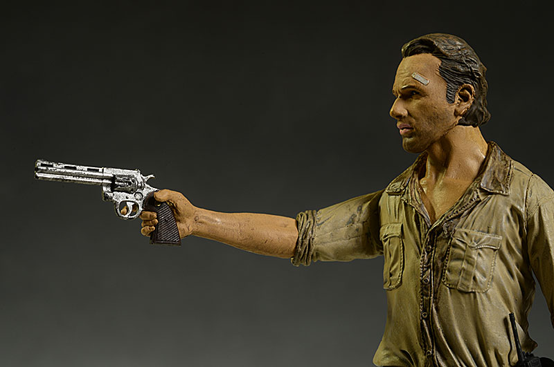 Walking Dead Rick Grimes, Michonne action figures by McFarlane Toys