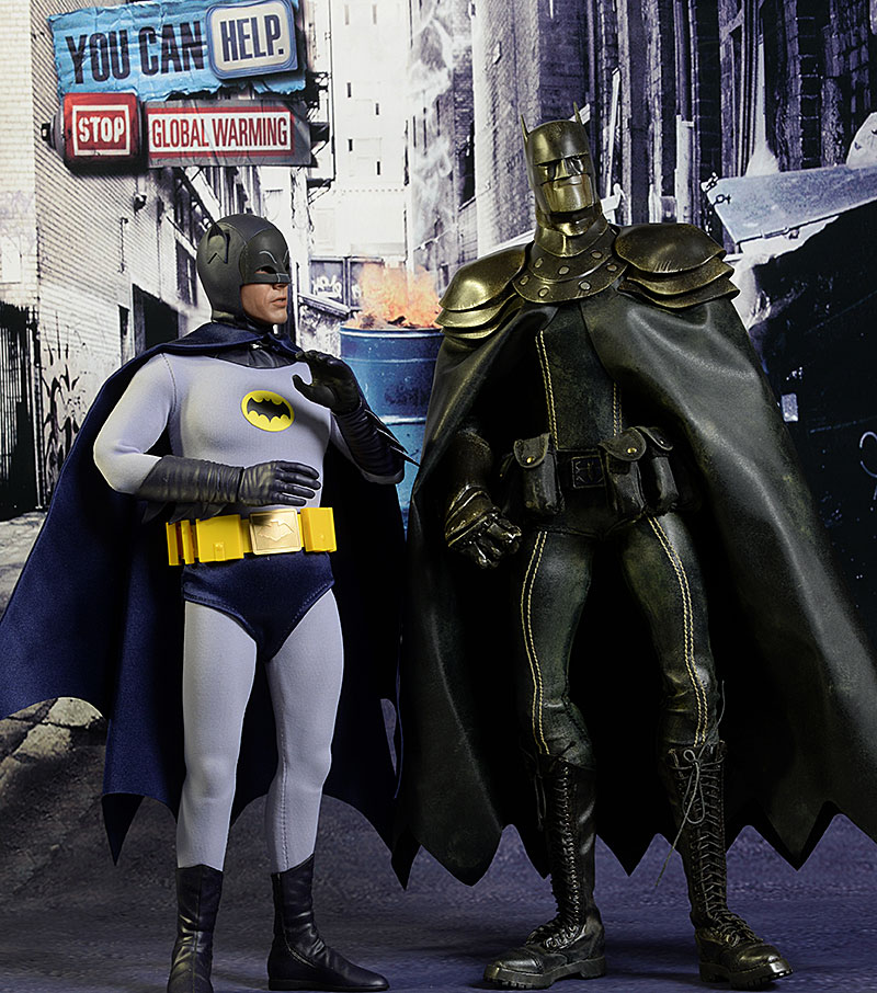 Review and photos of Batman DC Steel Night sixth scale action figure by  ThreeA