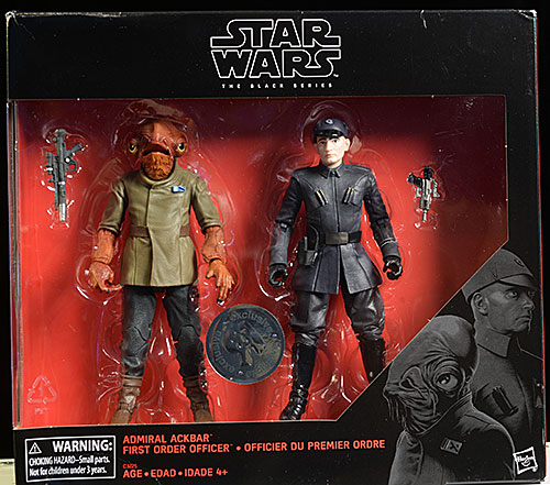 Admiral Ackbar, First Order Officer Star Wars Black action figure by Hasbro