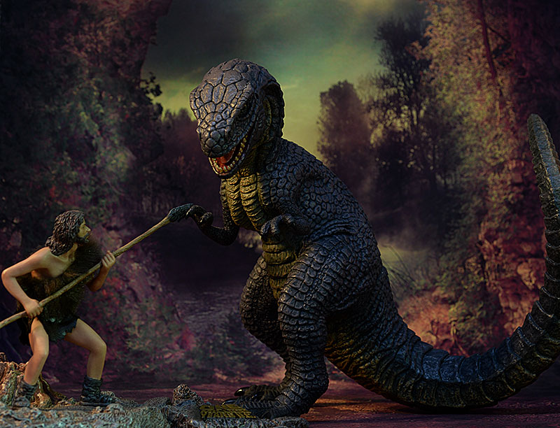 Allosaurus Harryhausen One Million Years B.C. vinyl statue from Star Ace by Star Ace