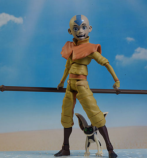 Aang, Azula, Sokka, Final Battle Aang Last Airbender action figures by Diamond Select Toys