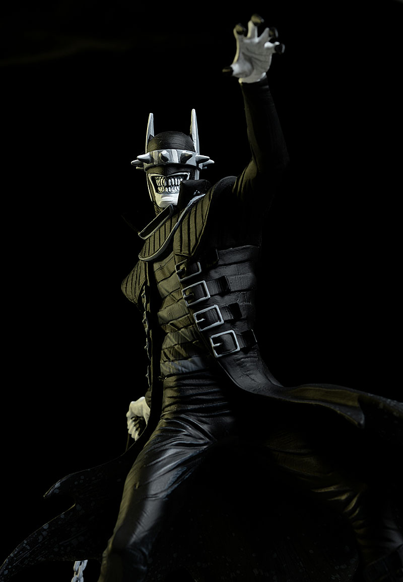 the Batman Who Laughs Black and White statue by DC Collectibles