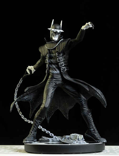 the Batman Who Laughs Black and White statue by DC Collectibles