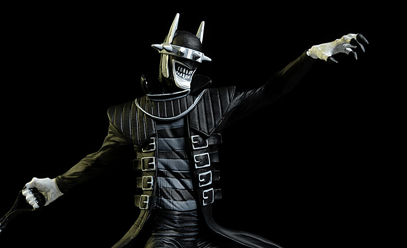 the Batman Who Laughs Black and White statue by DC Collectibles