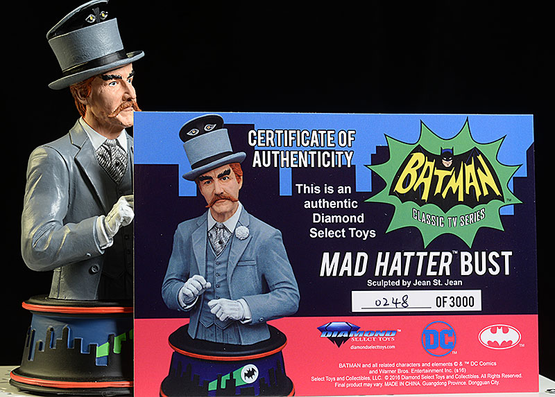 Mad Hatter 1966 Television Batman mini-bust by Diamond Select Toys