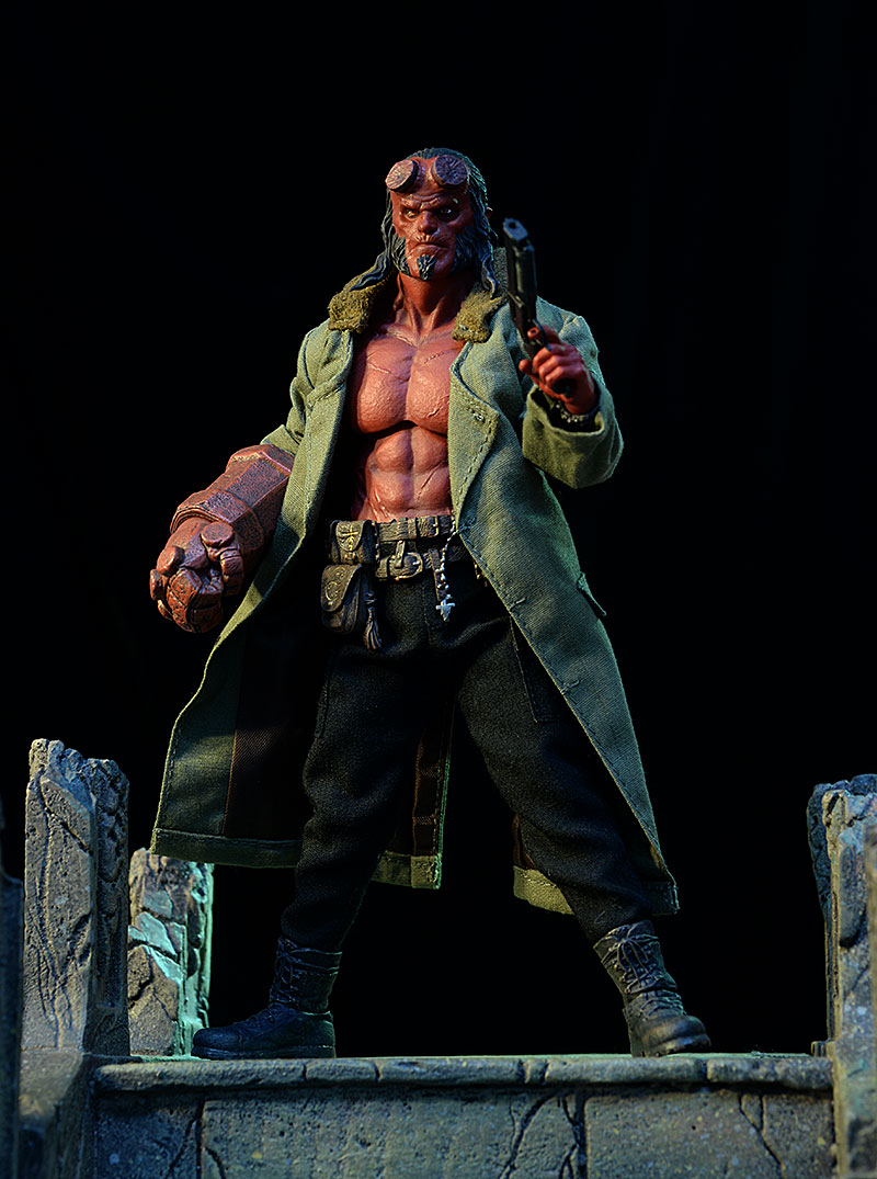 Review and photos of Hellboy One:12 Collective action figure