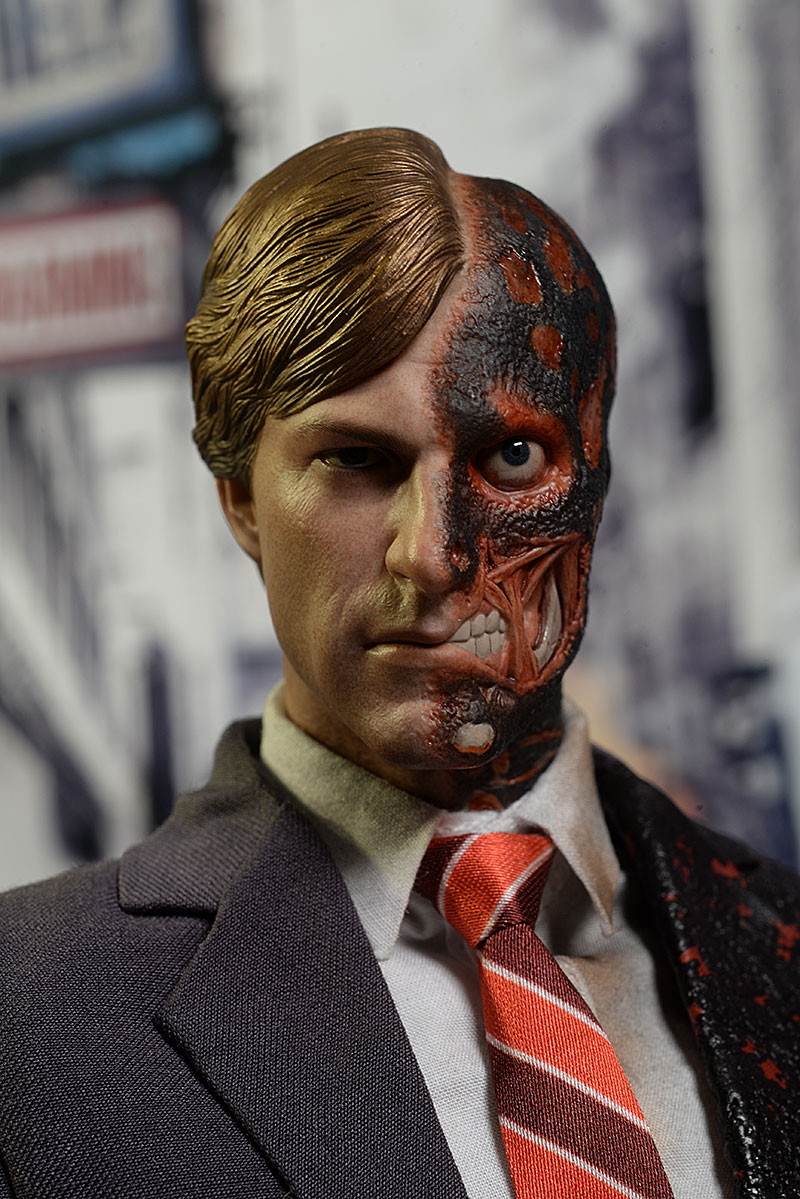 Two-Face Dark Knight sixth scale action figure by Hot Toys.