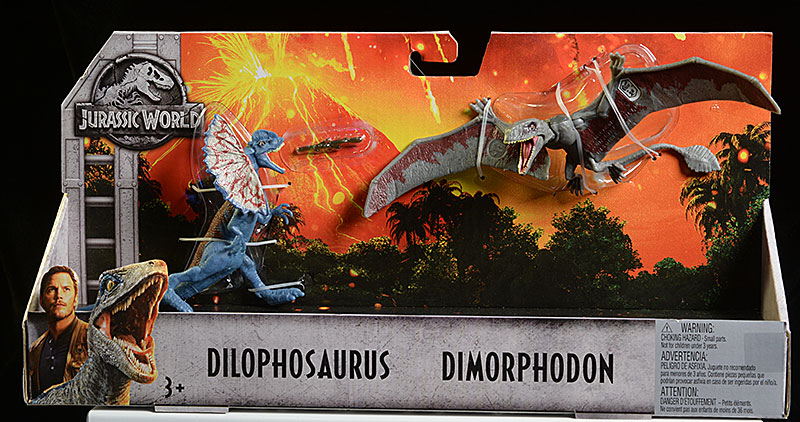 Jurassic World Fallen Kingdom Dinosaur two pack action figures by mattel