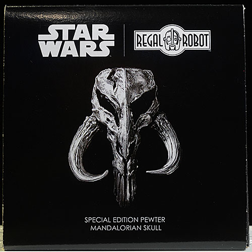 Mandalorian Skull Star Wars limited edition Mini Sculpture by Regal Robot