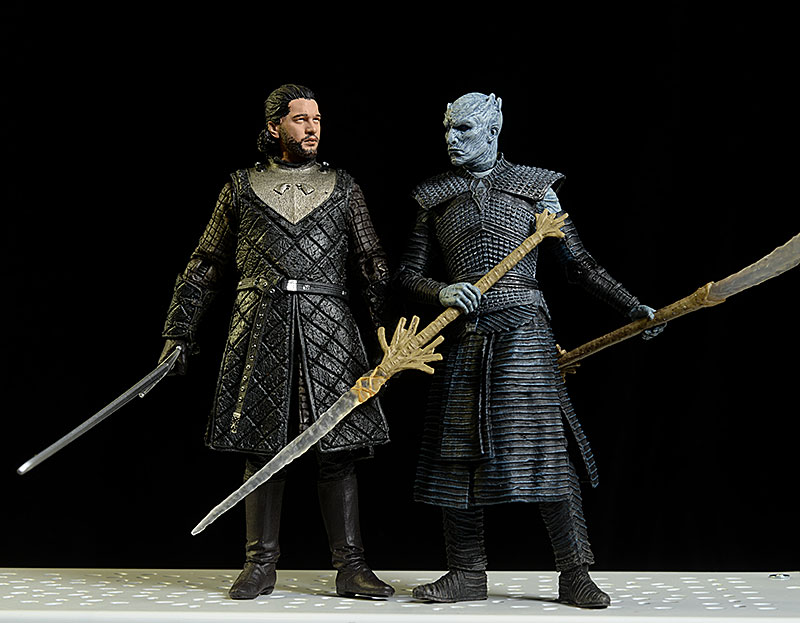 Jon Snow, Night King Game of Thrones action figures by McFarlane