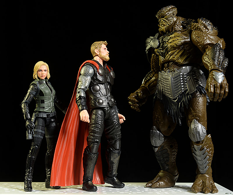 Thor, Black Widow, Cull Obsidian Marvel Legends action figures by Hzasbro