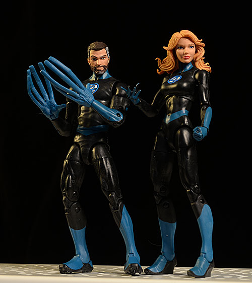 Invisible Woman, Mr. Fantastic Marvel Legends action figures by Hasbro