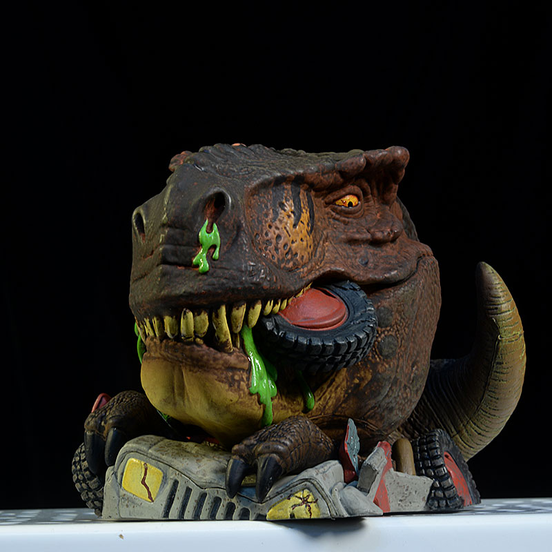 Raptor and T-Rex Jurassic Park Mondoids figures by Mondo