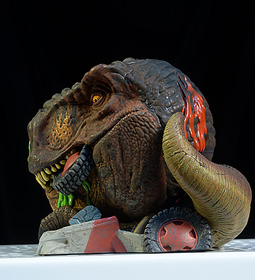 Raptor and T-Rex Jurassic Park Mondoids figures by Mondo