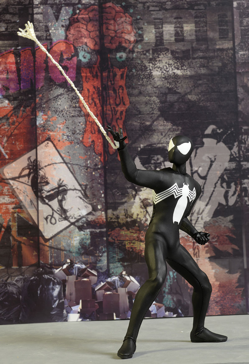 Spider-Man Black Suit PX Exclusive One:12 action figure by Mezco