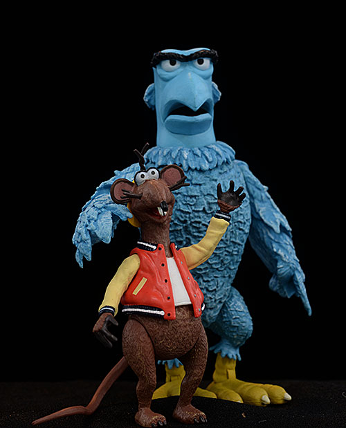Sam the Eagle, Rizzo the Rat Muppets action figures by DST