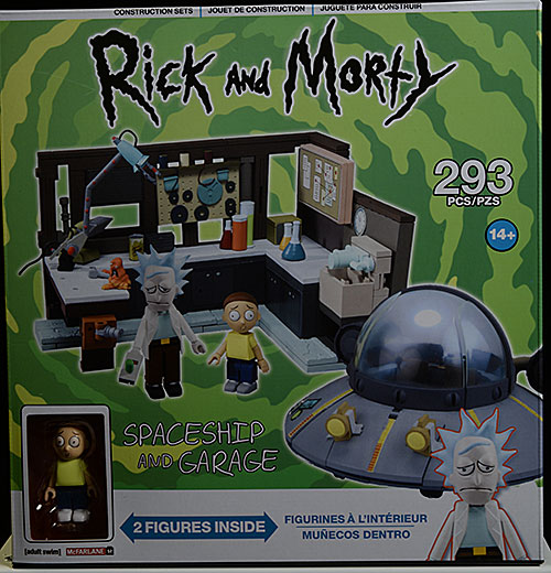 Rick and Morty Spaceship and Garage building set by McFarlane Toys