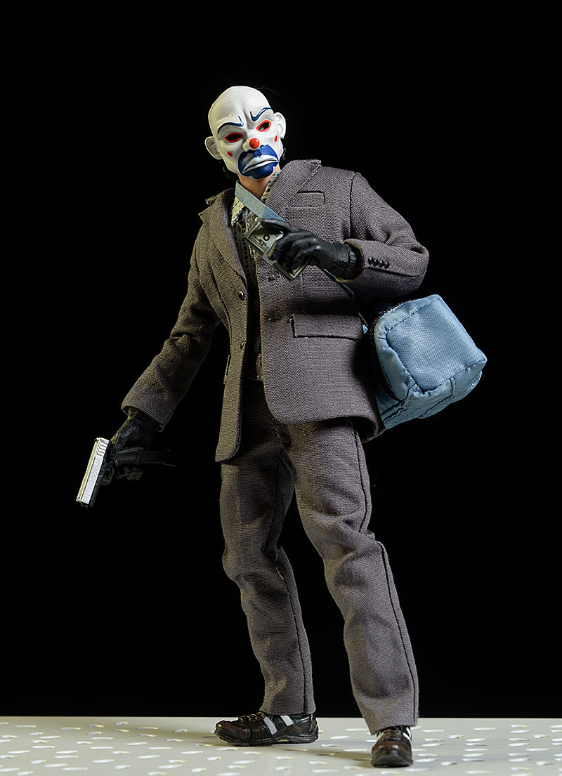 1/6 Scale Joker Robber Mask Head Sculpt Eyes Can Move For 12'' Male Figure Body 