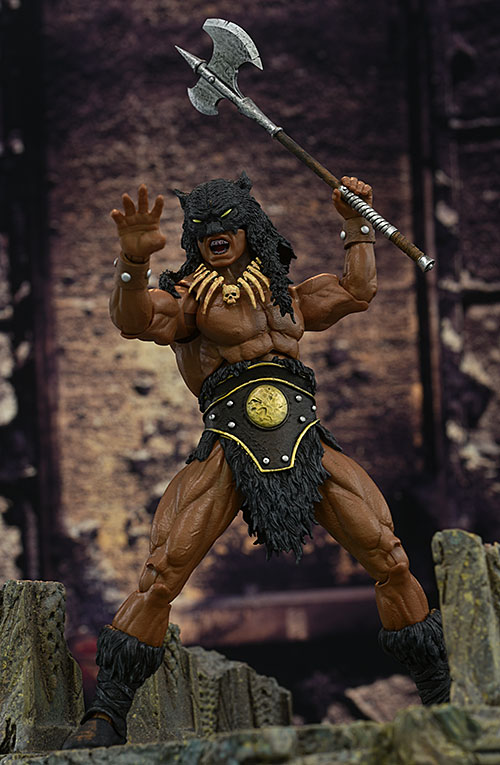 Dark Wolf Fire and Ice action figure by Frazetta Girls